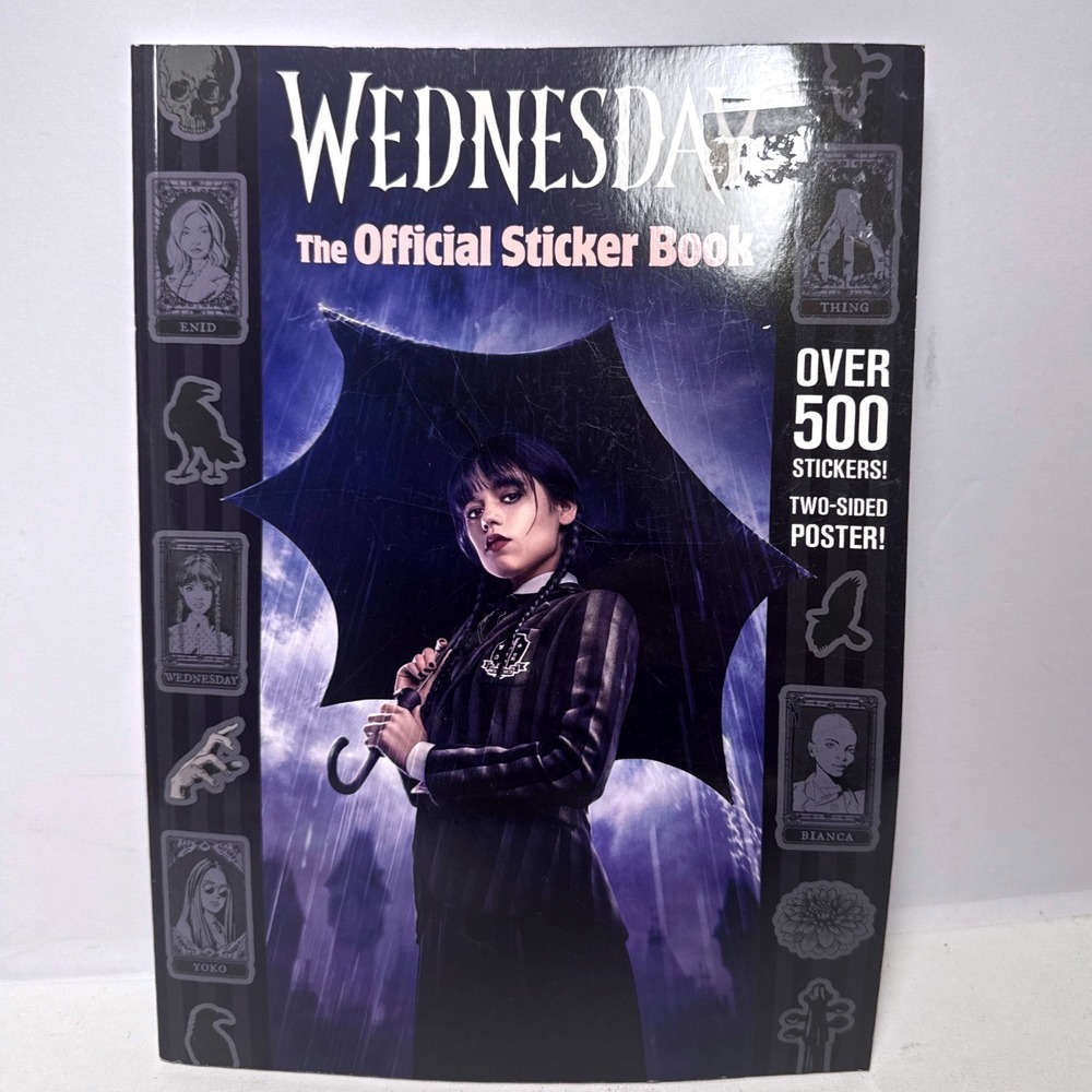Random House Wednesday Official Sticker Book Kids OS Black Excellent 500+ Pcs